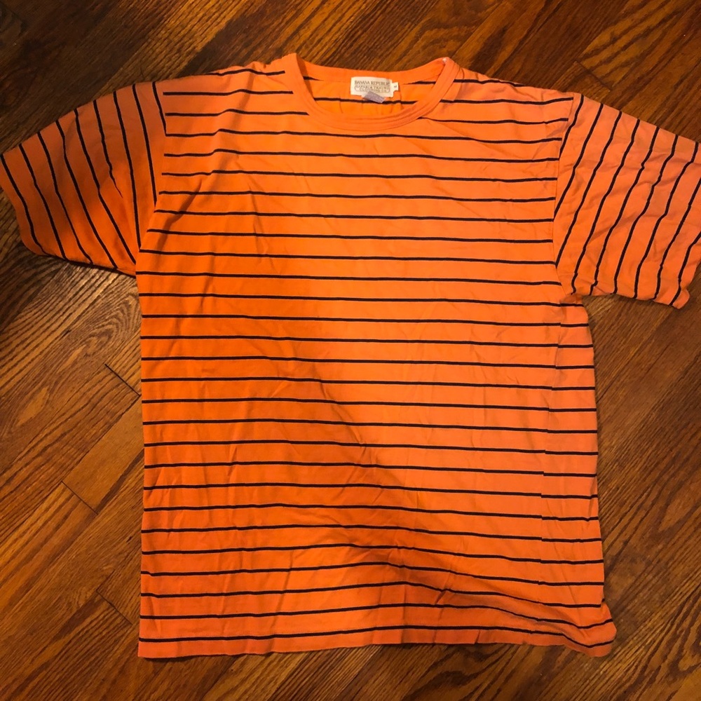 Banana Republic Men’s Striped T-Shirt Medium